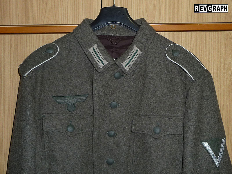 how to sew litzen on feldbluse - come cucire - sewing - cucitura - wehrmacht heer - image